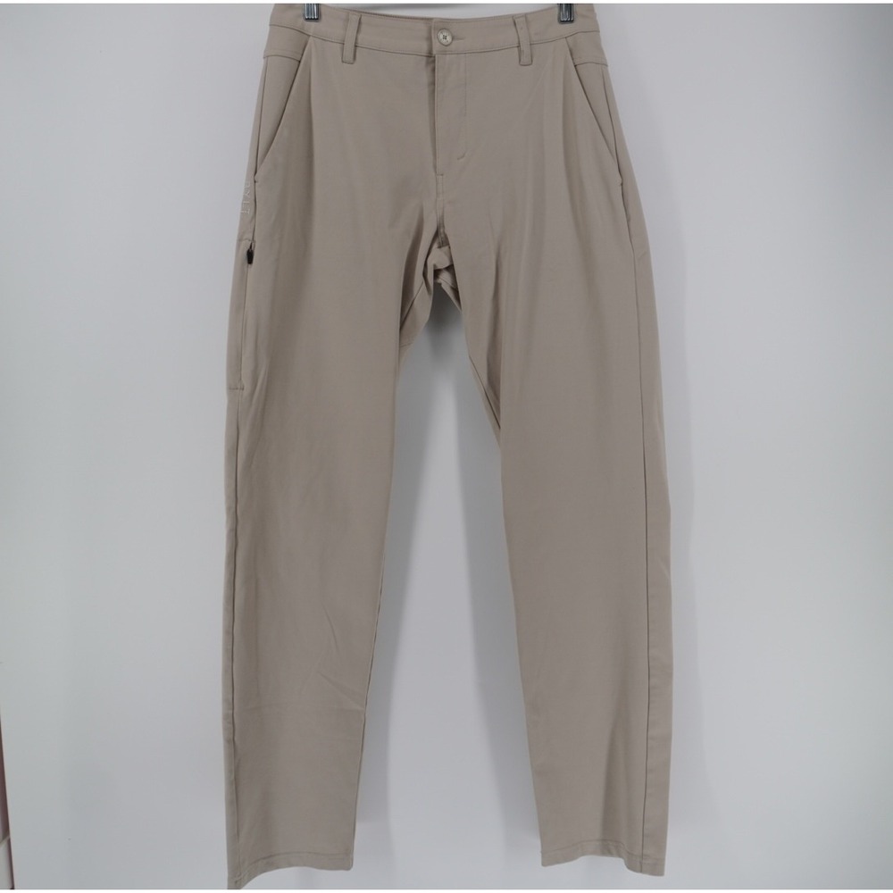 BYLT Premium Basics Everyday Pant Mens 33T Tan Khaki Performance Slim Chino